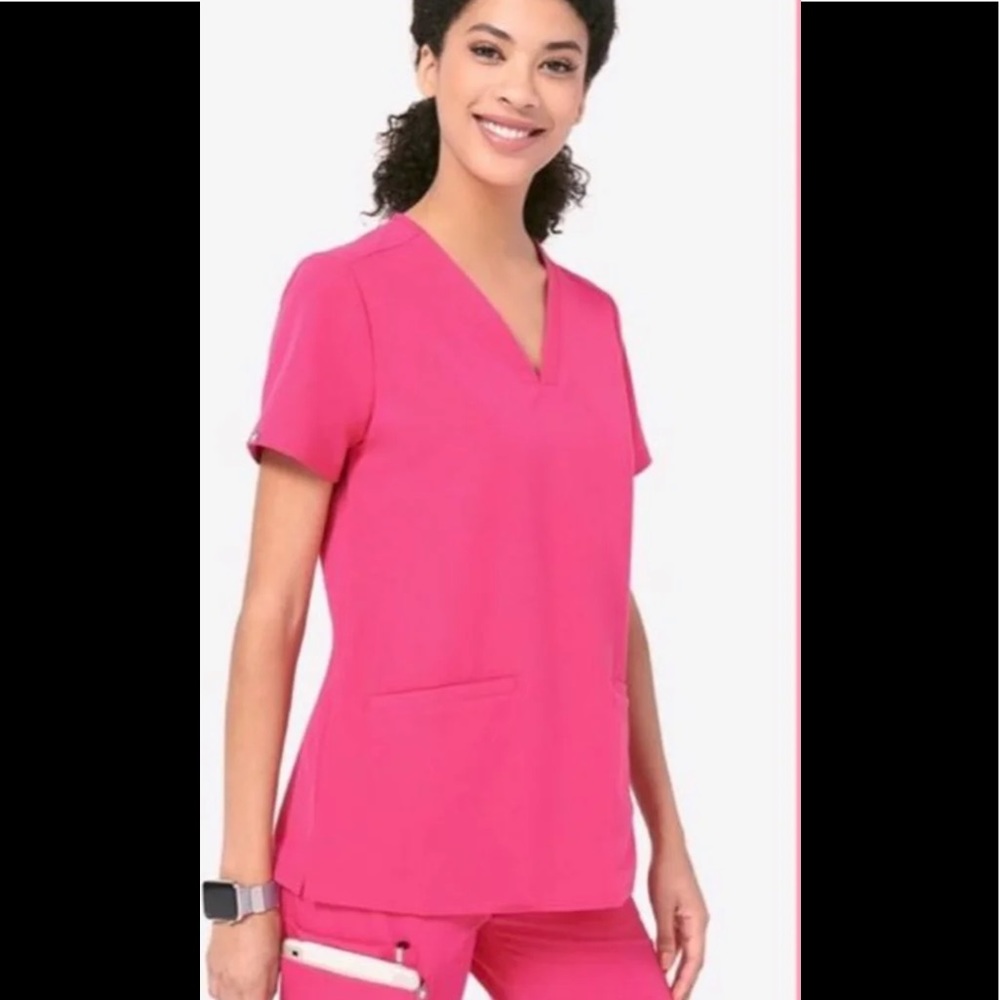 Figs scrubs hot pink